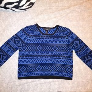 Forever21 Mid Sleeve Aztec print Sweatshirt